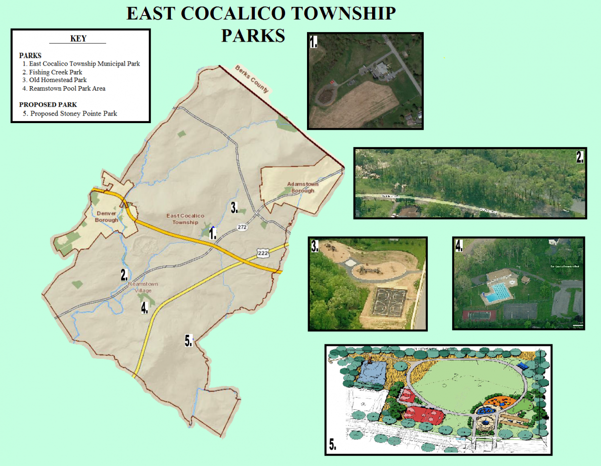 East Cocalico Township Parks Map