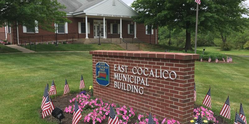 Township Municipal Building on Memorial Day Weekend